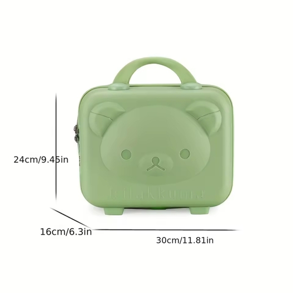 Rilakkuma Hard Shell Small Carry-On Travel Case in Sage Green NEW - Picture 5 of 16